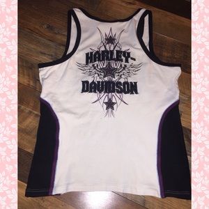 Harley Davidson tank top super cute zipper detail